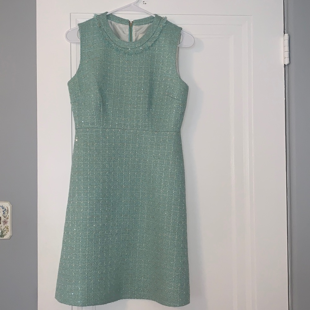 LIKE NEW Turquoise and Gold KATE SPADE dress!